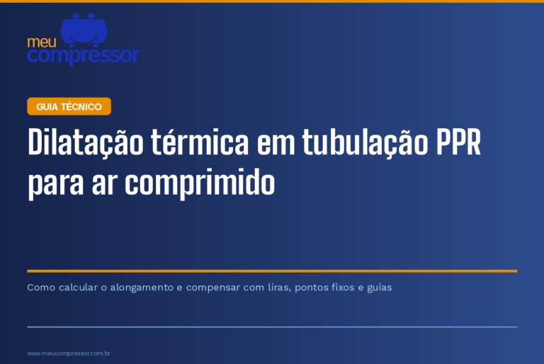 Dilatação térmica em tubulação PPR para ar comprimido