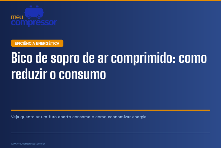 Bico de sopro de ar comprimido: como reduzir o consumo